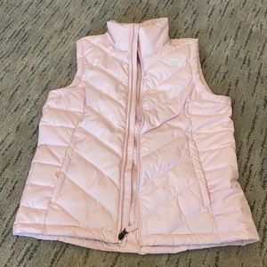 Brand new pink north face vest